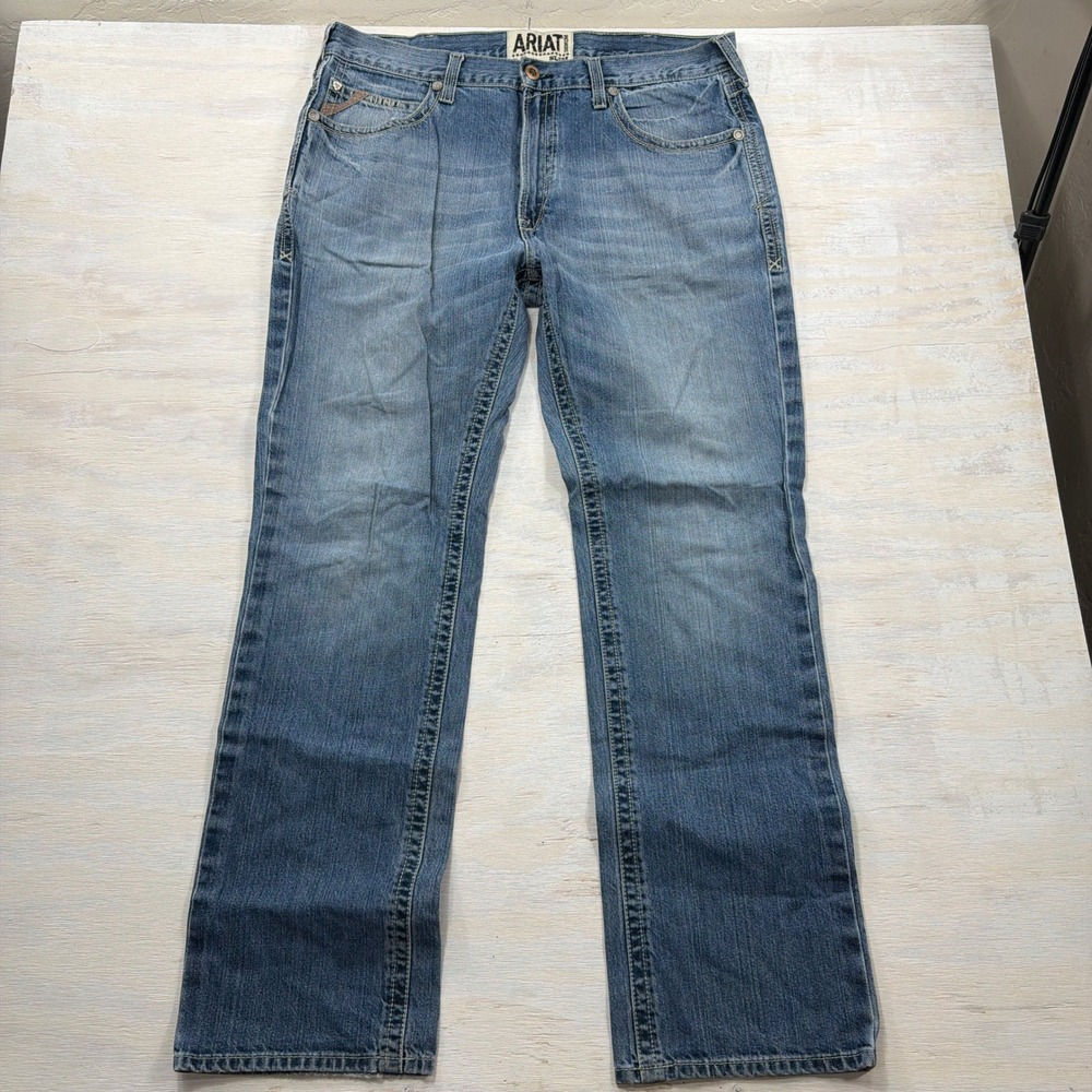 Ariat Jeans M5 Slim Straight 40x34 Medium Wash Denim Mens 10018370